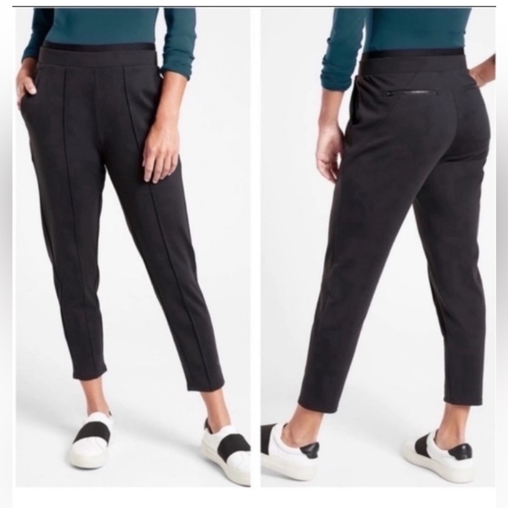 ATHLETA VENICE PINTUCK BLACK PANTS SIZE XS